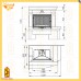 Каминная облицовка Аллегро (МЕТА) 700 (Л, П) пристенно-угловая