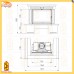 Каминная облицовка Мадрид (МЕТА) 700 (мрамор)